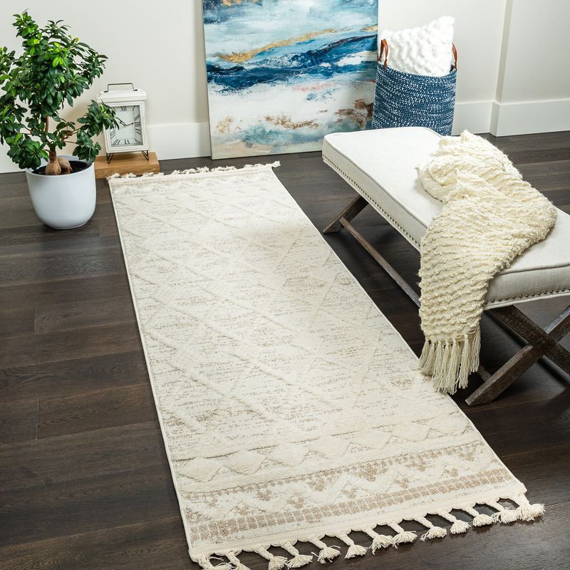 Quinto Rhombus Shag Area Rug - 2'7 x 8'|Carpette à poil long Quinto Rhombus - 2 pi 7 po x 8 pi