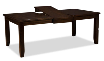 Table de salle à manger Talia avec rallonge 60-78 W - Brun | Table de salle à manger Talia de 60 po à 78 po (L) avec rallonge - brune