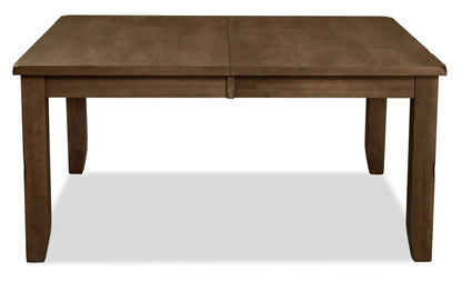 Table de salle à manger Talia avec rallonge 60-78 W - Gris/Marron | Table de salle à manger Talia de 60 po à 78 po (L) avec rallonge - gris-brun