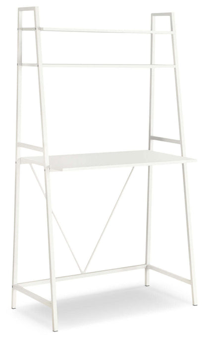 Bureau Vaxjo 32 avec tablette supérieure - Blanc|Bureau Vaxjo de 32 po avec tablette supérieure - blanc