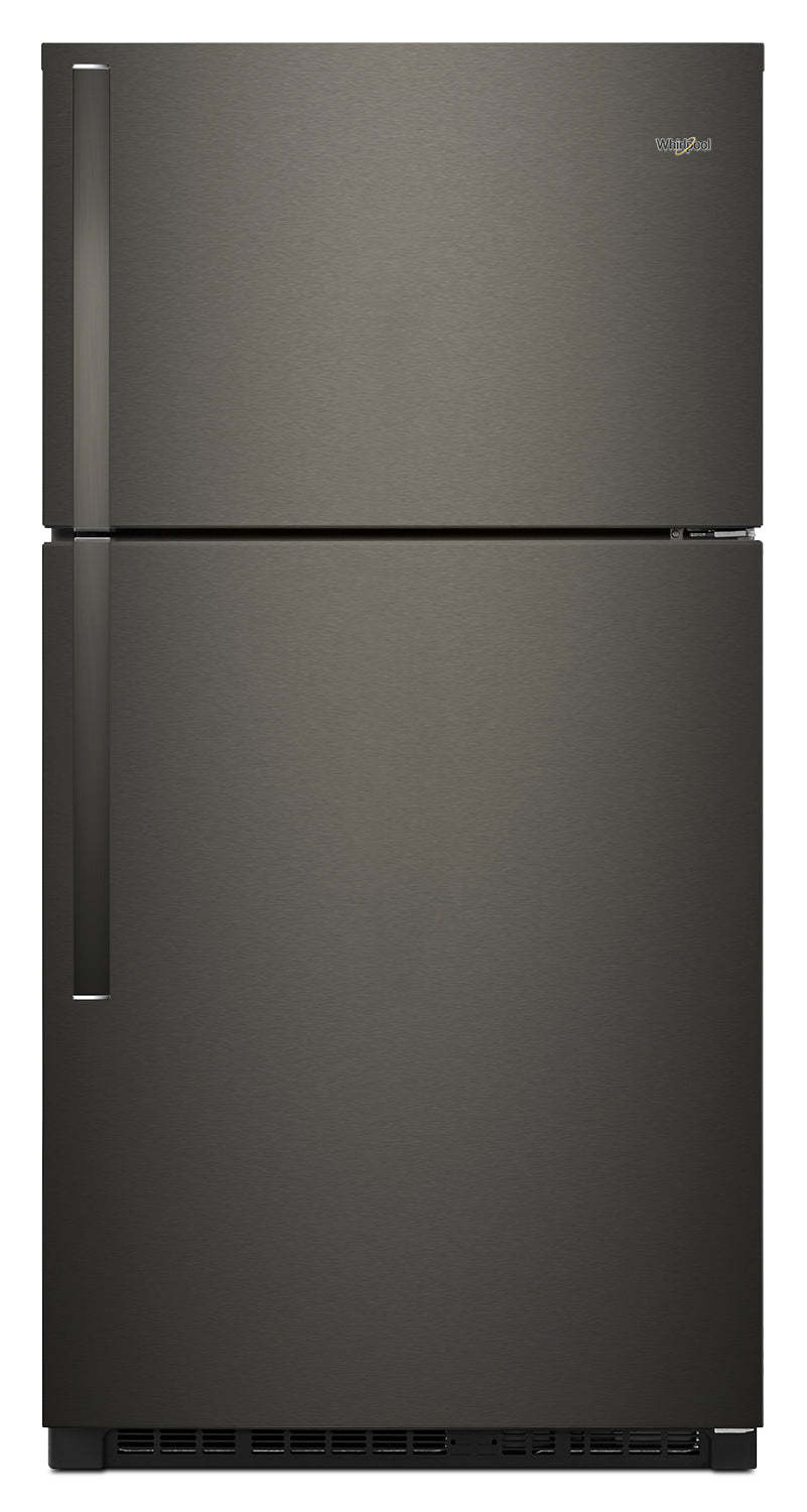 Réfrigérateur Whirlpool de 33 21 pi³ à congélateur supérieur - acier inoxydable noir - WRT541SZHV | Réfrigérateur Whirlpool de 21 pi³ et de 33 po à congélateur supérieur - acier inoxydable noir - WRT5…