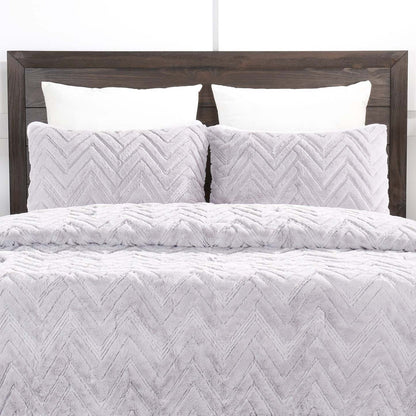 Ensemble d'édredon Tilda 3 pièces pour lit double/grand lit - Gris | Ensemble d'édredon Tilda 3 pièces pour lit double ou grand lit - gris | TILDA3FQ