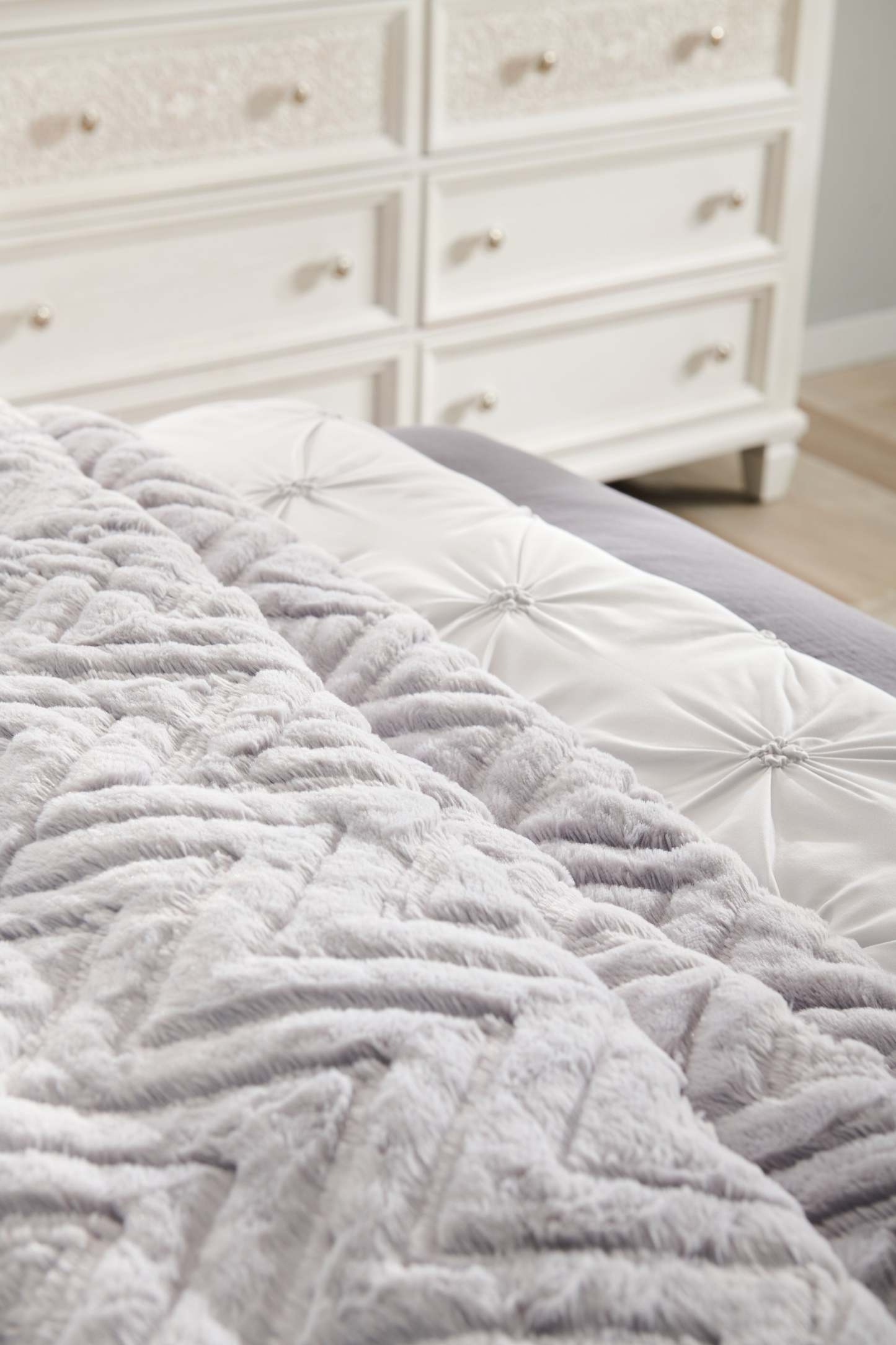 Ensemble d'édredon Tilda 3 pièces pour très grand lit - Gris | Ensemble d'édredon Tilda 3 pièces pour très grand lit - gris | TILDA3KG