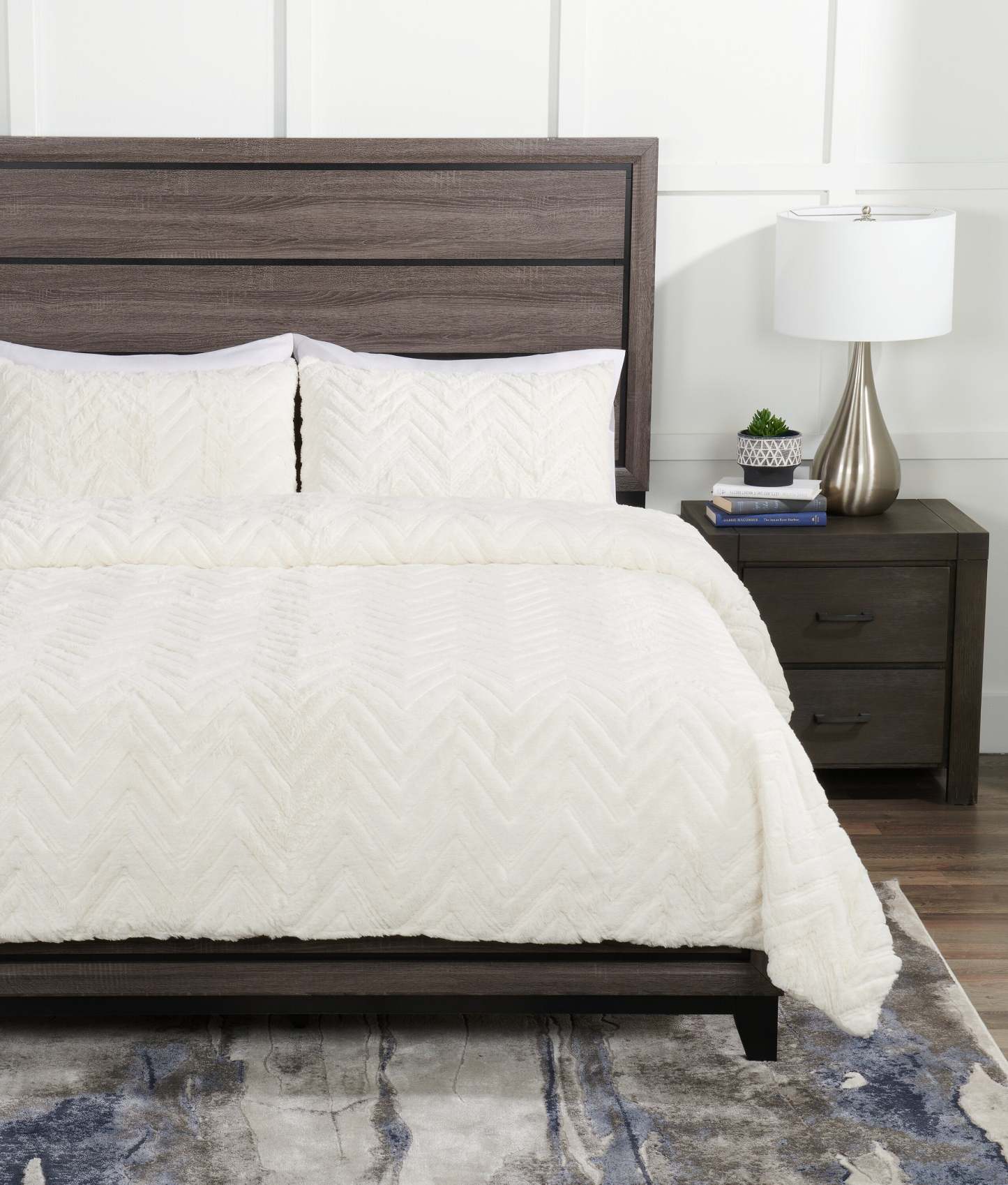 Tilda 3-Piece Full/Queen Comforter Set - White | Ensemble d'édredon Tilda 3 pièces pour lit double et grand lit - blanc | TILDW3FQ