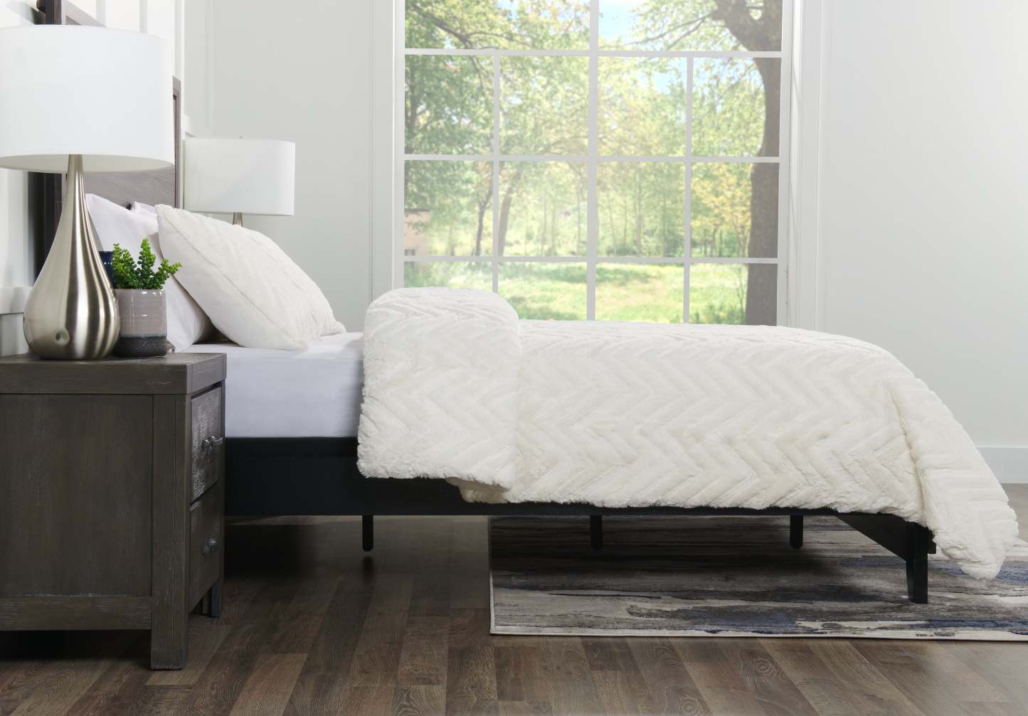 Ensemble d'édredon Tilda 3 pièces pour très grand lit - Blanc | Ensemble d'édredon Tilda 3 pièces pour très grand lit - blanc | TILDW3KG