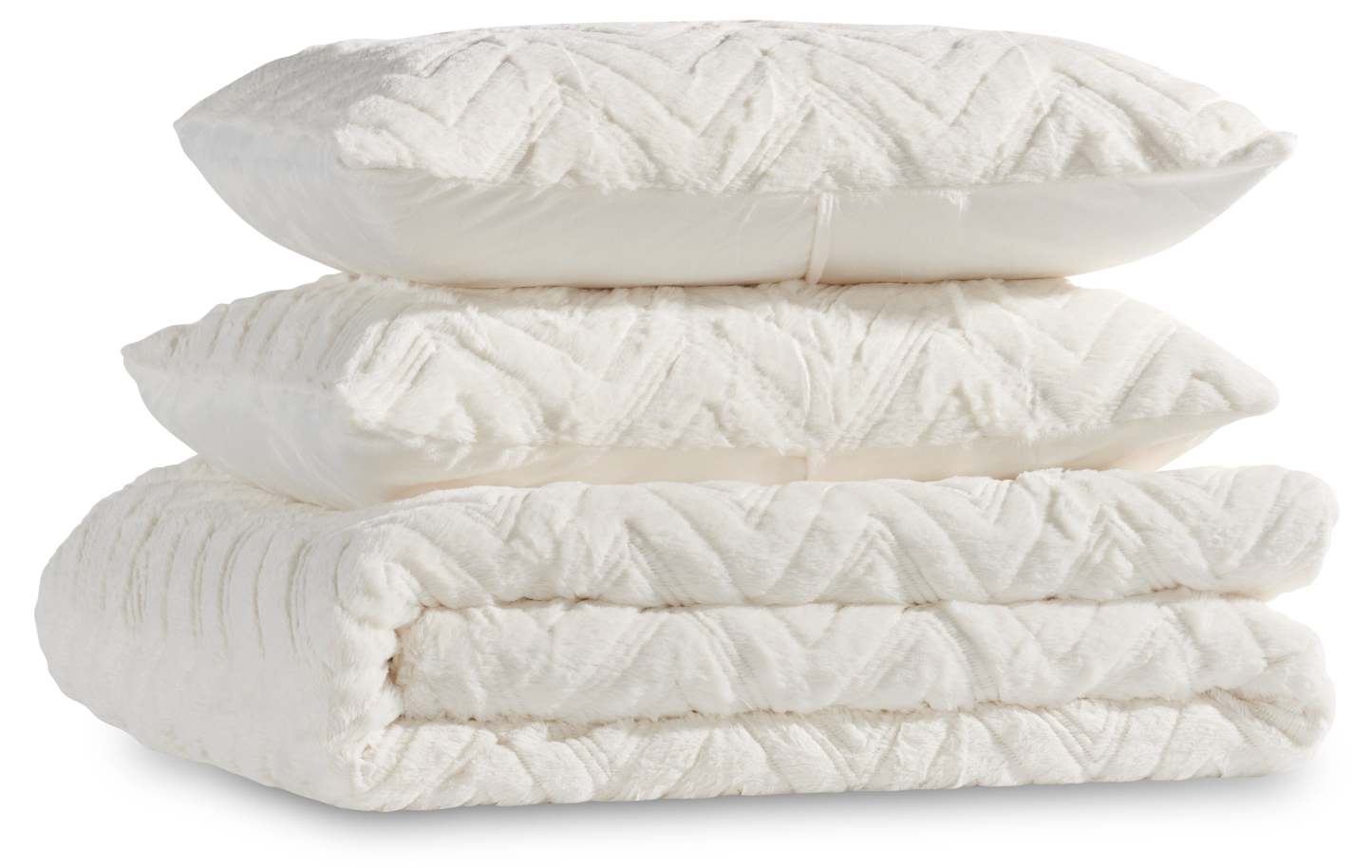 Ensemble d'édredon Tilda 3 pièces pour très grand lit - Blanc | Ensemble d'édredon Tilda 3 pièces pour très grand lit - blanc | TILDW3KG