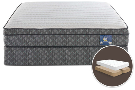 Serta Always Comfort® Webber Euro-Top Split Queen Mattress Set|Ensemble matelas à Euro-plateau divisé Webber Toujours Confortable de Serta pour grand lit