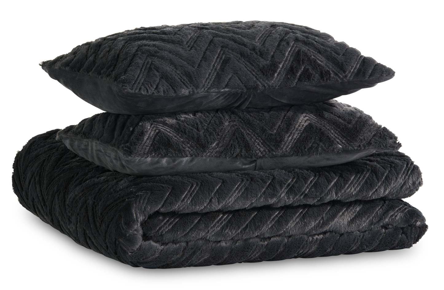 Tilda 3-Piece Full/Queen Comforter Set - Charcoal | Ensemble d'édredon Tilda 3 pièces pour lit double ou grand lit - anthracite