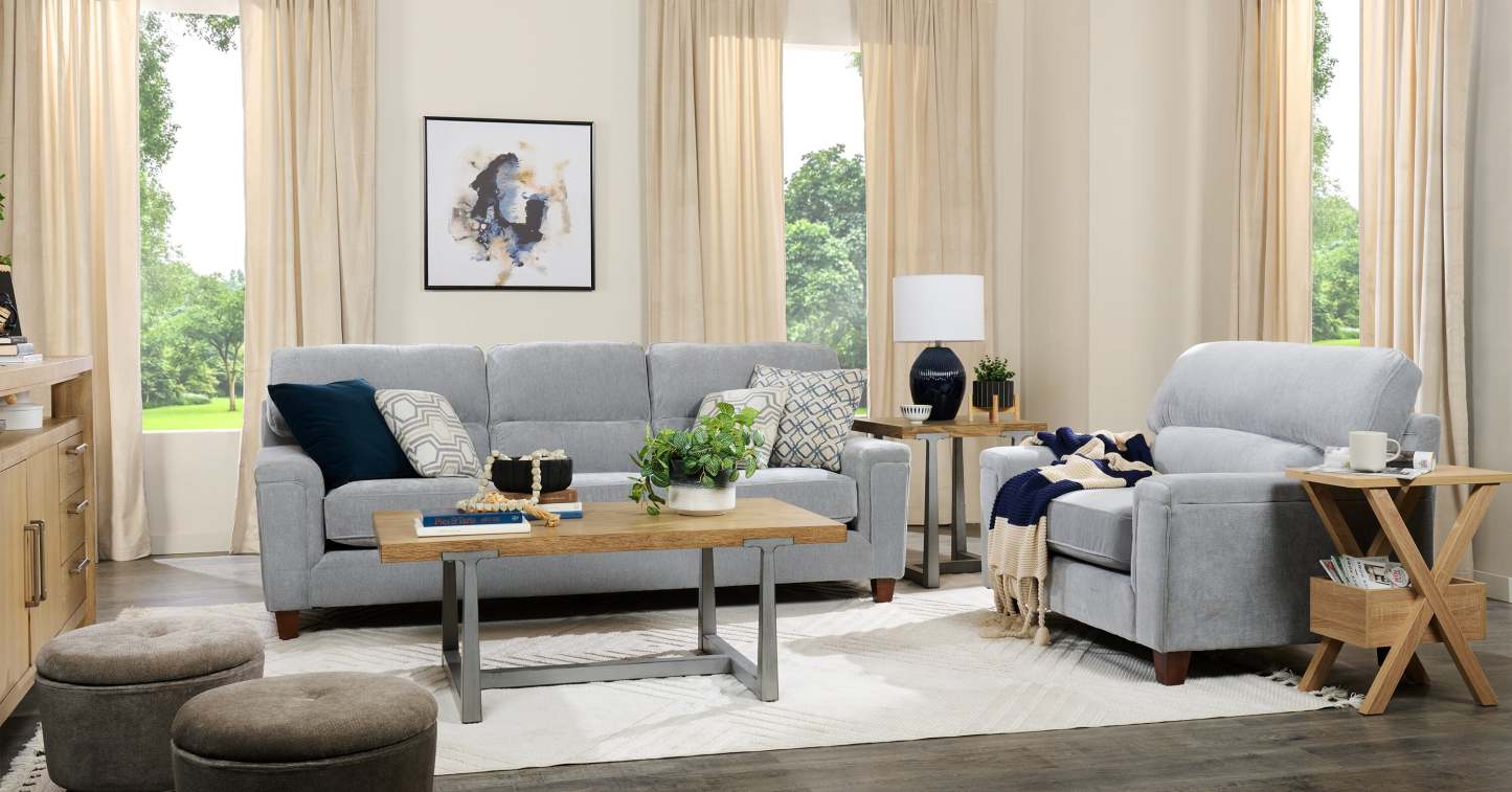 Table de fauteuil Torry de 11,5 po avec compartiment - taupe