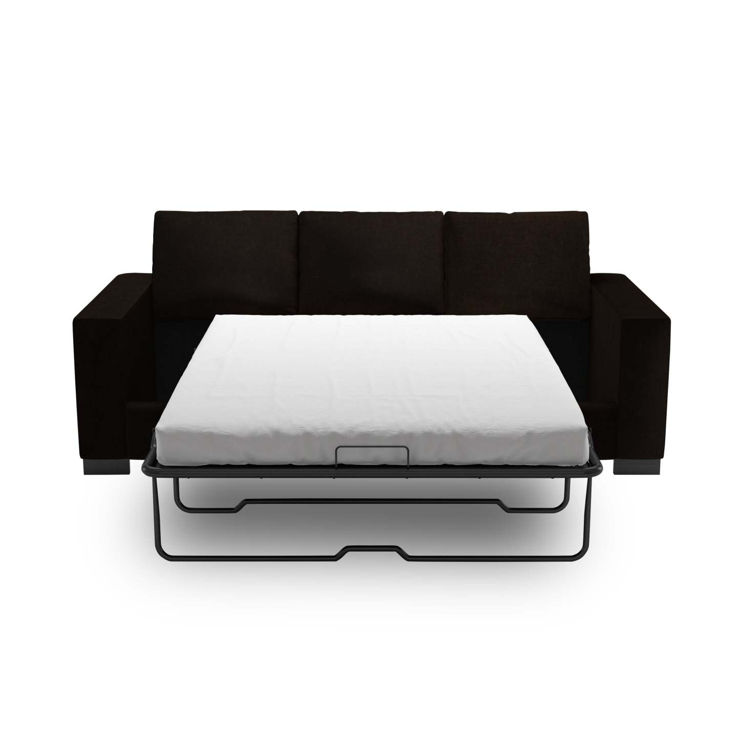 Fabriqué au Canada Canapé Personnalisable Sofa Lab Track 85 Canapé-lit en Tissu de Chenille avec Accoudoirs en Piste - Brun Chocolat de Luxe | Canapé-lit Track de Sofa Lab de 85 po fabriqué au Canada en tissu de chenille - brun Chocolat de Luxe | TR603293