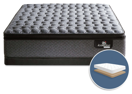 Serta® iCollection® Senna ferme Euro-Top matelas à profil bas ensemble pour lit double|Ensemble matelas ferme à Euro-plateau à profil bas Senna iCollection de Serta pour lit double