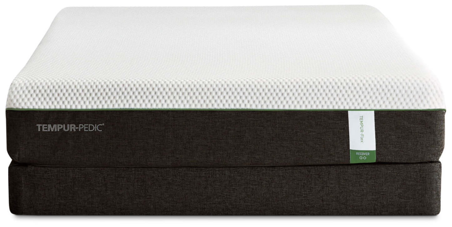 TEMPUR-Flex® Recover Tight-Top Low-Profile Split Queen Mattress Set|Ensemble matelas à plateau régulier divisé à profil bas Recover TEMPUR-Flex pour grand lit