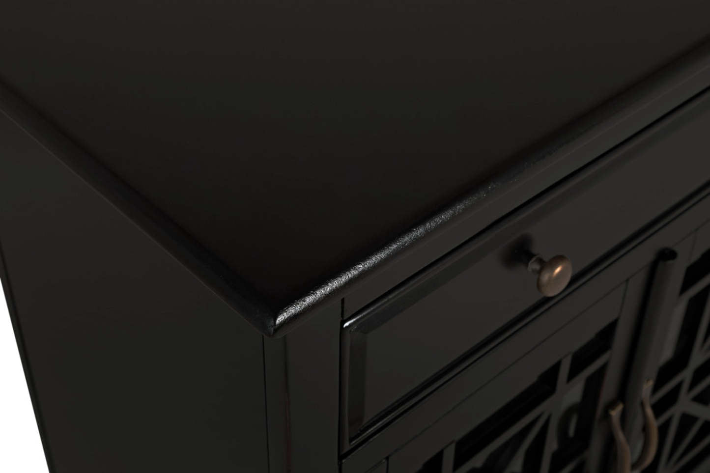 Marseille 32 Accent Cabinet with Drawer - Black|Armoire décorative Marseille de 32 po avec tiroir - noire