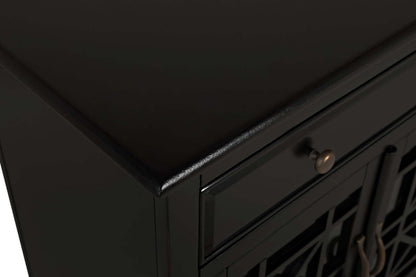 Marseille 32 Accent Cabinet with Drawer - Black|Armoire décorative Marseille de 32 po avec tiroir - noire