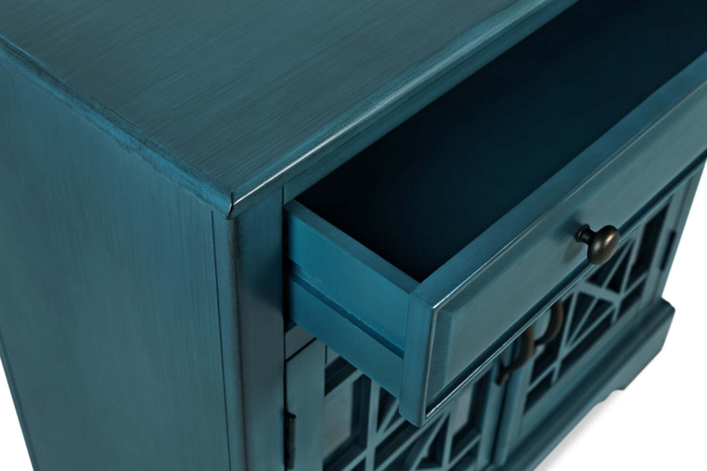 Marseille 32 Accent Cabinet with Drawer - Antique Blue|Armoire décorative Marseille de 32 po avec tiroir - bleu antique