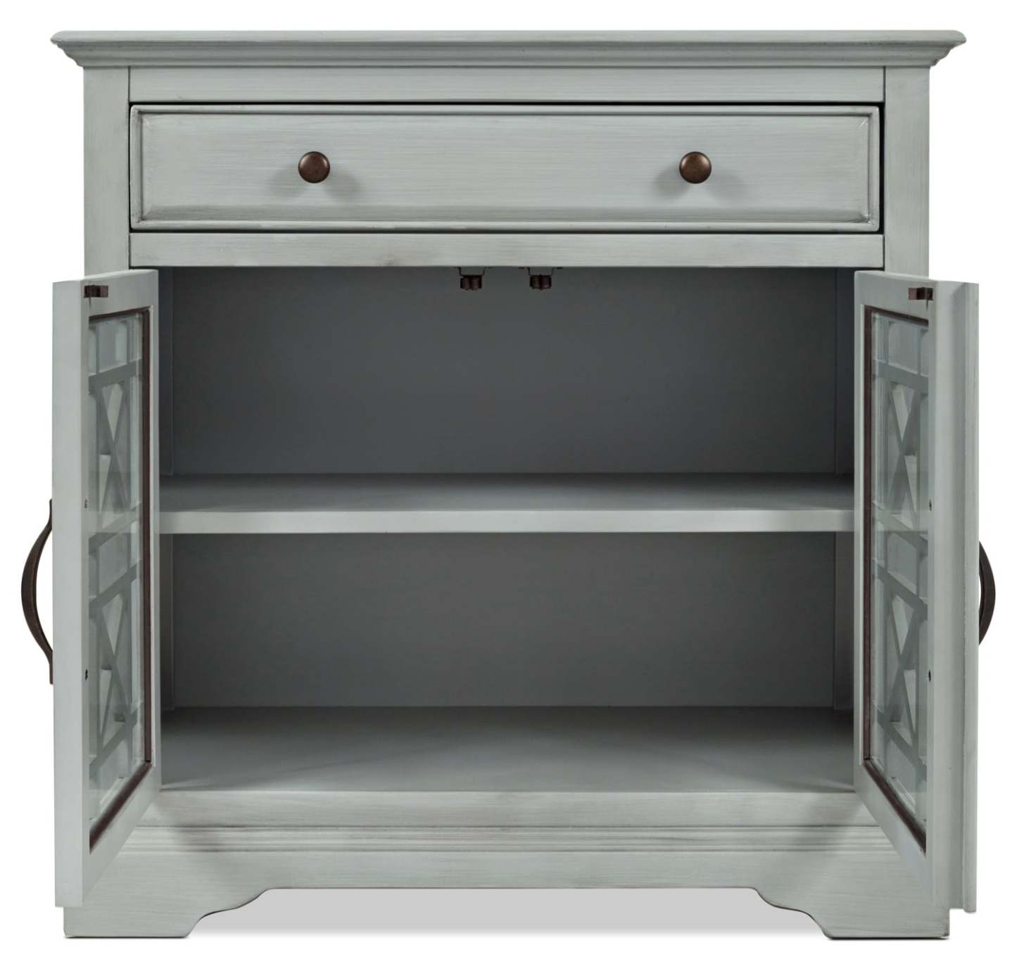 Marseille 32 Accent Cabinet with Drawer - Antique Grey|Armoire décorative Marseille de 32 po avec tiroir - gris antique