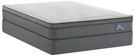 Serta Always Comfort® Alberto Euro-Top Low-Profile Split Queen Mattress Set|Ensemble matelas Euro-plateau divisé profil bas Alberto Toujours Confortable Serta pour grand lit