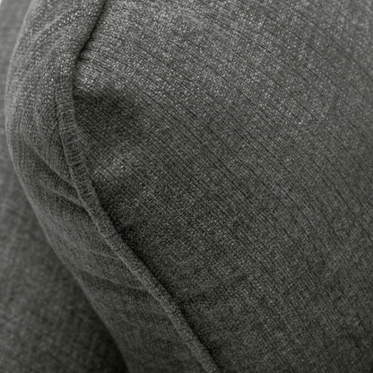 Cindy Crawford Home Canapé sectionnel Gena 2 pièces de droite en tissu d'apparence lin avec pieds en bois - Gris anthracite | Canapé sectionnel de droite Gena de Cindy Crawford Home 2 pièces en tissu d'apparence lin avec pattes en bois - gris anthracite