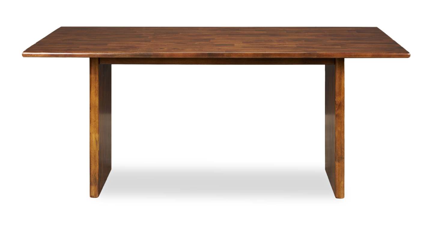 Table à manger Vale, Bois, 72 W - Marron | Table de salle à manger Vale en bois de 72 po (l) - brune