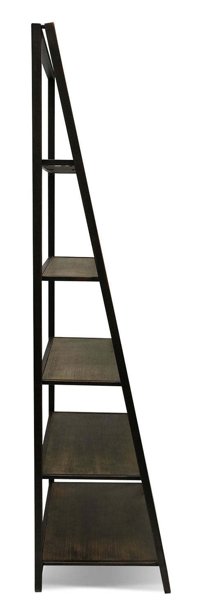 Bibliothèque ouverte 5 étagères Santa Mon 30 - Espresso|Bibliothèque Santa Mon de 30 po avec 5 tablettes ouvertes - espresso