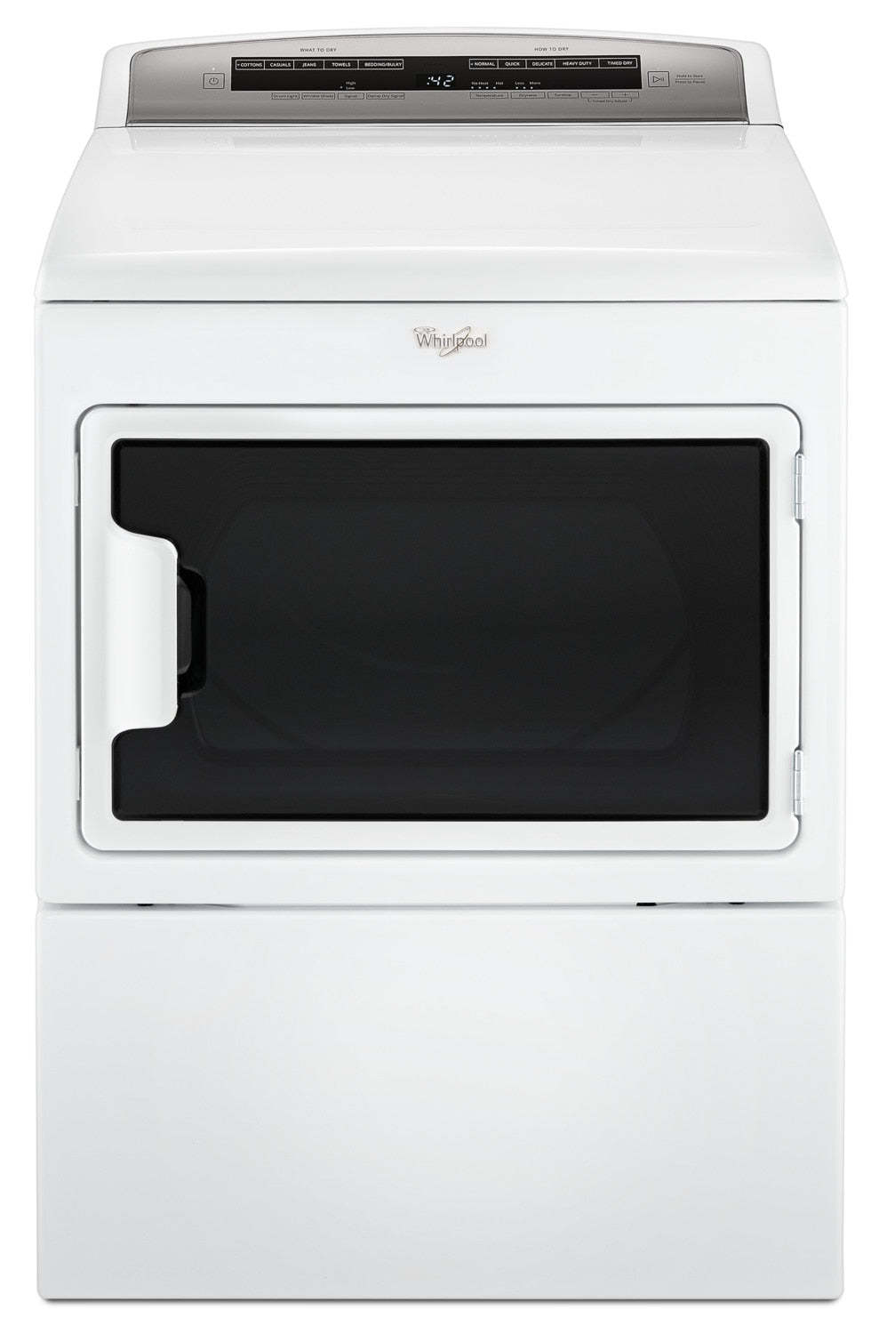 Whirlpool 7,4 pi3 Sécheuse électrique à très grande capacité – YWED7500GW|Sécheuse électrique Whirlpool à très grande capacité de 7,4 pi3 - YWED7500GW|YWED75GW