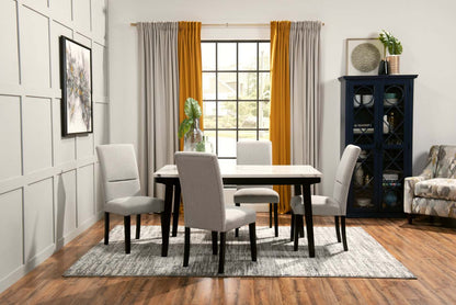 Table de salle à manger Verona avec plateau Culture marbré, 60 W - Blanc | Table de salle à manger Verona de 60 po (L) avec dessus en marbre synthétique - blanche