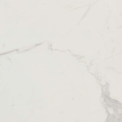 Ensemble de salle à manger Vérone 7 pièces avec table de 70 po (L), dessus en marbre synthétique, base à tréteaux et 6 chaises - blanc