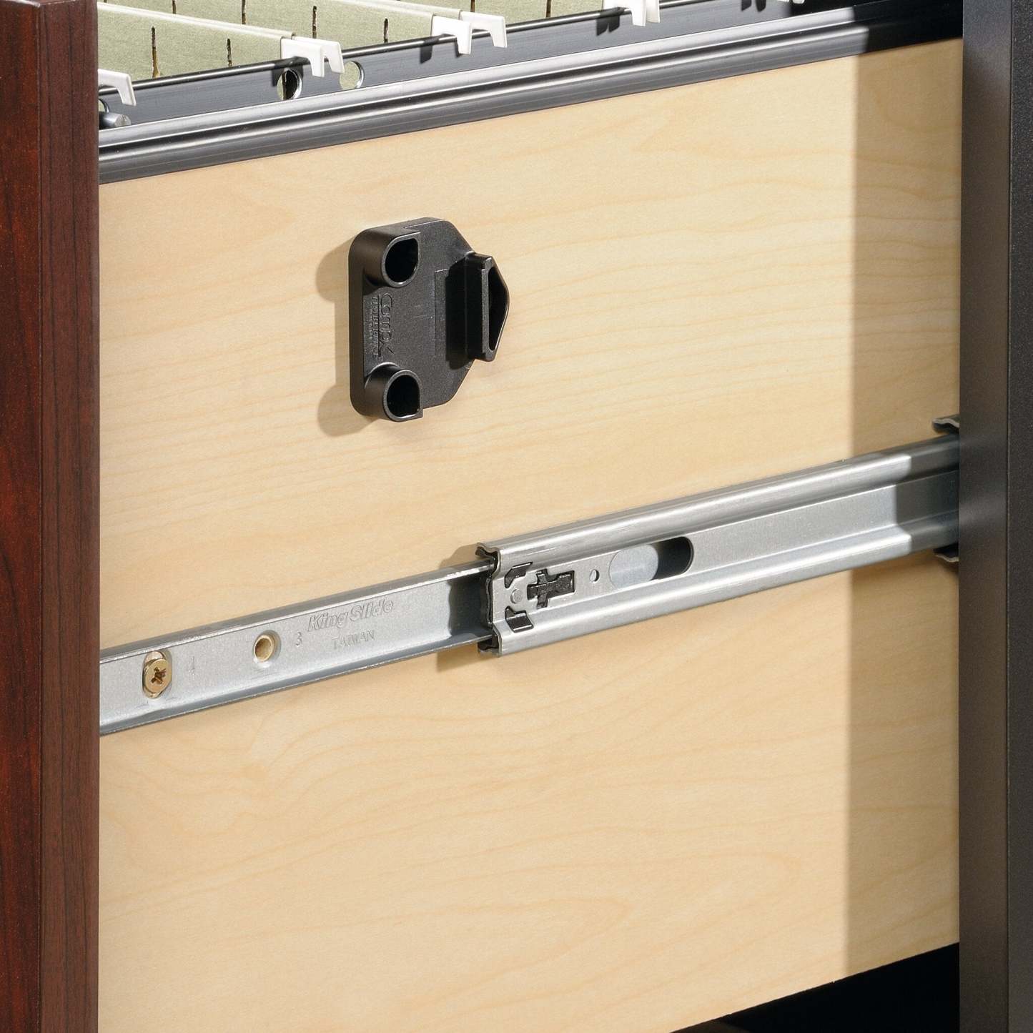 Via Commercial Grade 3-Drawer Filing Cabinet - Cherry &amp; Grey|Classeur Via de qualité commerciale à 3 tiroirs - cerisier et gris