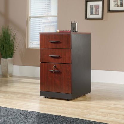 Via Commercial Grade 3-Drawer Filing Cabinet - Cherry &amp; Grey|Classeur Via de qualité commerciale à 3 tiroirs - cerisier et gris