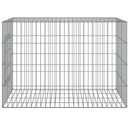 Cage à lapins 3 panneaux vidaXL, clapier, enclos pour animaux, en fer galvanisé