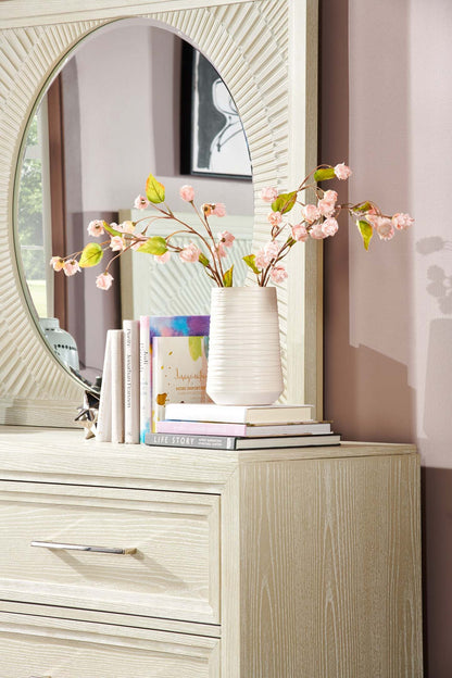 Miroir de commode de chambre à coucher Vida - Sable | Miroir de commode de chambre à coucher Vida - sable