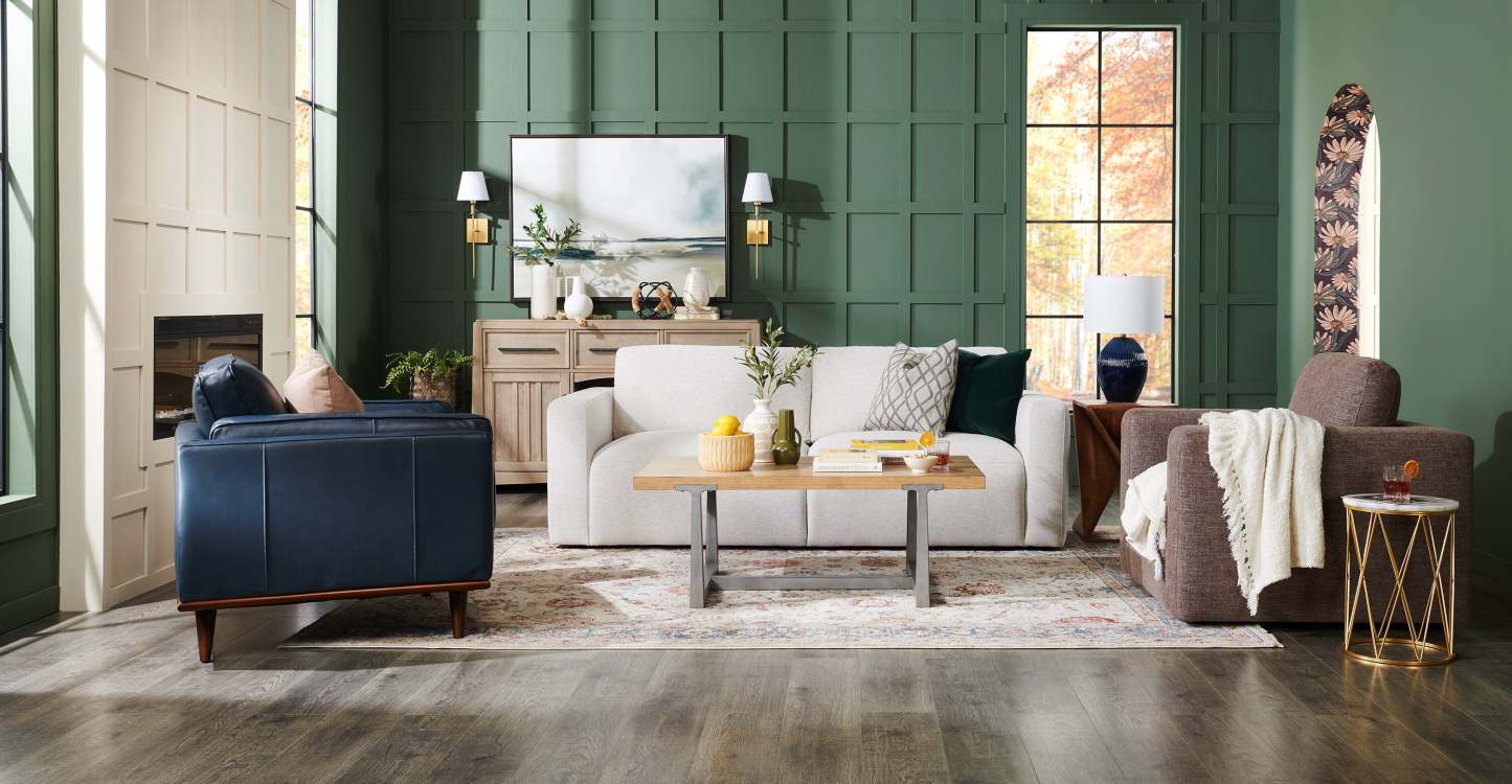 Vivia 40 Fauteuil en cuir véritable avec coussin de siège amovible et base en bois - bleu marine | Chaise Vivia 40 en cuir véritable avec coussin de siège amovible et base en bois - Bleu marine