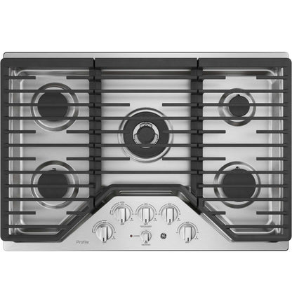 Profile 30 5-Element Gas Cooktop - Stainless - PGP9030SLSS | Surface de cuisson à gaz Profile de 30 po à 5 éléments - acier inoxydable - PGP9030SLSS