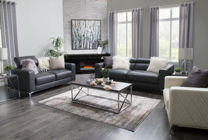 Meuble pour téléviseur moderne Odesos de 72 po avec foyer électrique, rangement et système de gestion des câbles pour téléviseurs jusqu'à 80 po