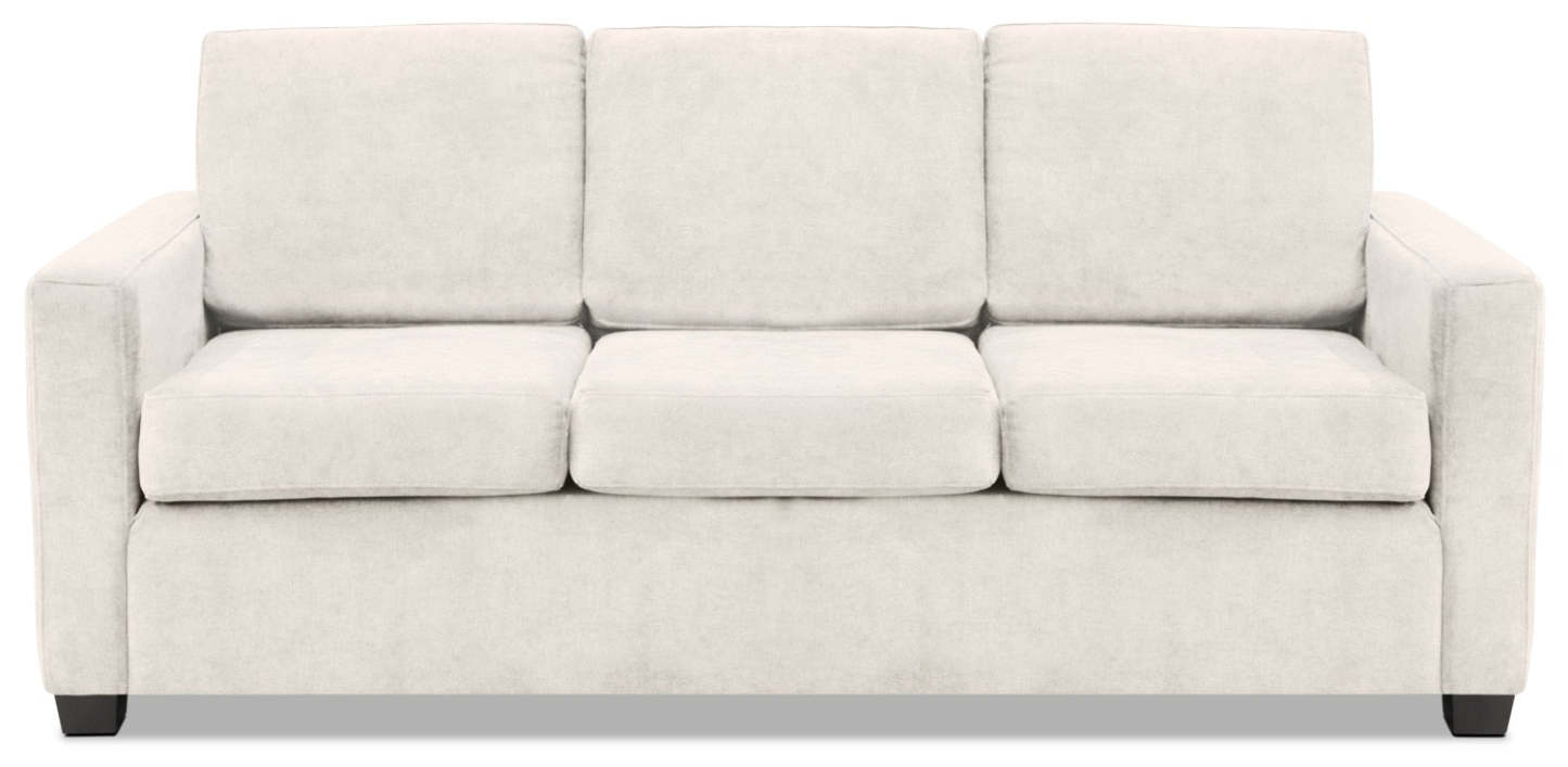 Becca Chenille Full-Size Sofa Bed – Silver|Sofa-lit double Becca en chenille – argenté