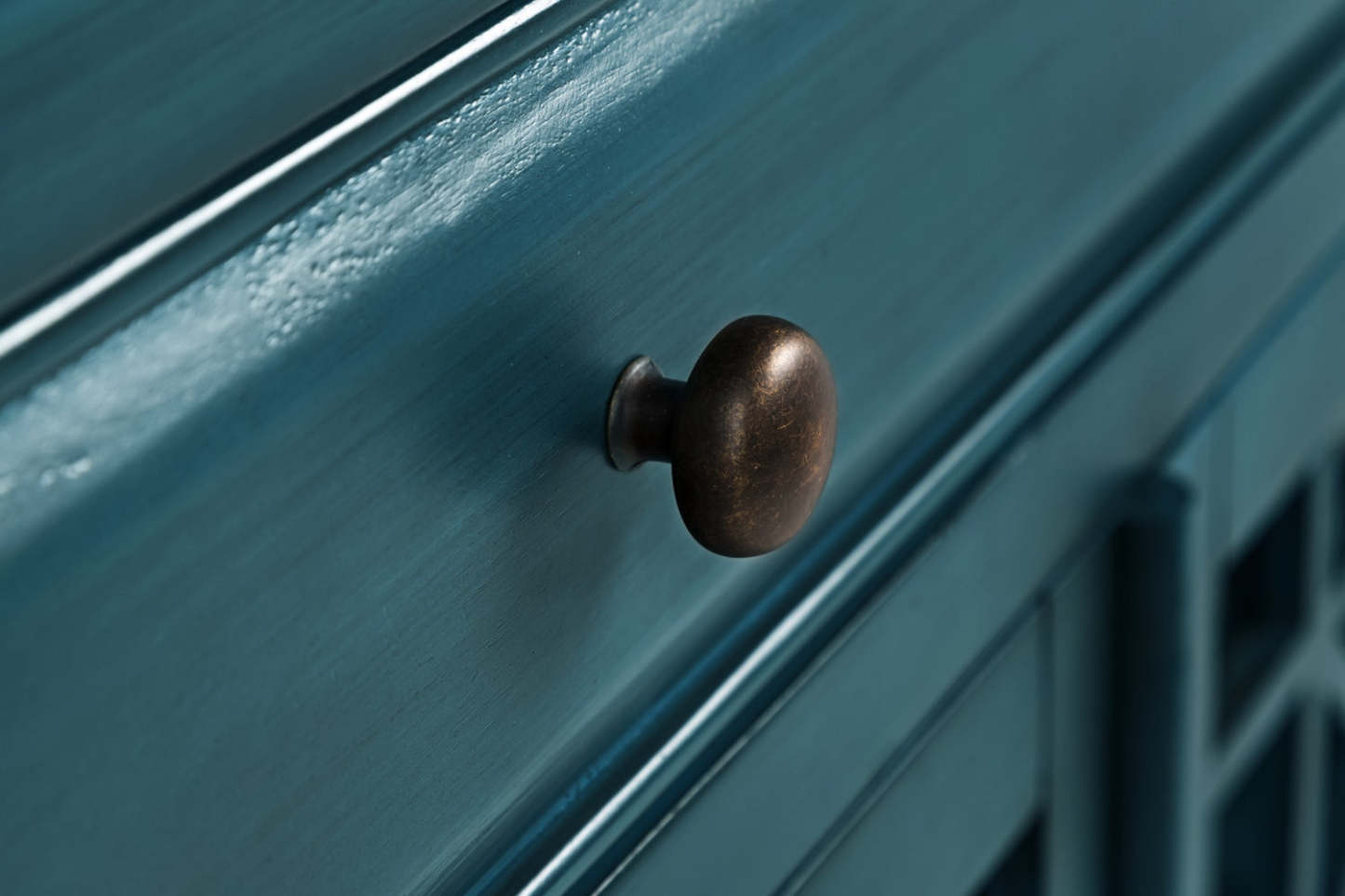 Marseille 32 Accent Cabinet with Drawer - Antique Blue|Armoire décorative Marseille de 32 po avec tiroir - bleu antique