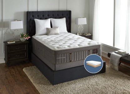 Stearns & Foster Wynford Plush Euro-Top Low-Profile Queen Mattress Set|Ensemble matelas moelleux à Euro-plateau à profil bas Wynford de Stearns & Foster pour grand lit