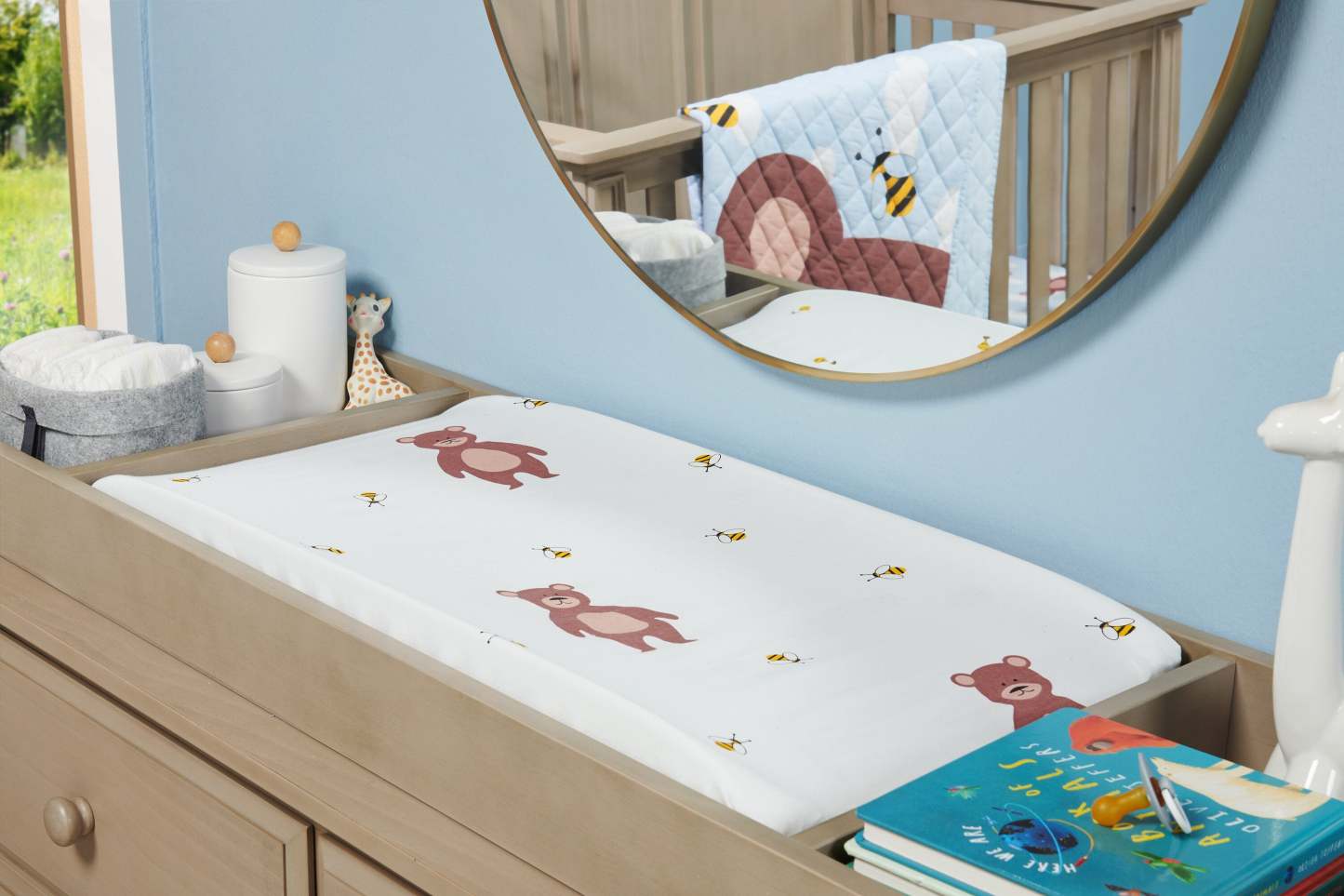 Ensemble de literie pour lit de bébé 3 pièces Walden - Bleu | Literie Walden 3 pièces pour lit de bébé - Bleu