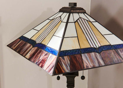 Walter 62 Tiffany Style Lampadaire en Verre Soufflé à la Main|Lampe à pied Walter de 62 po de style Tiffany avec verre soufflé à la main