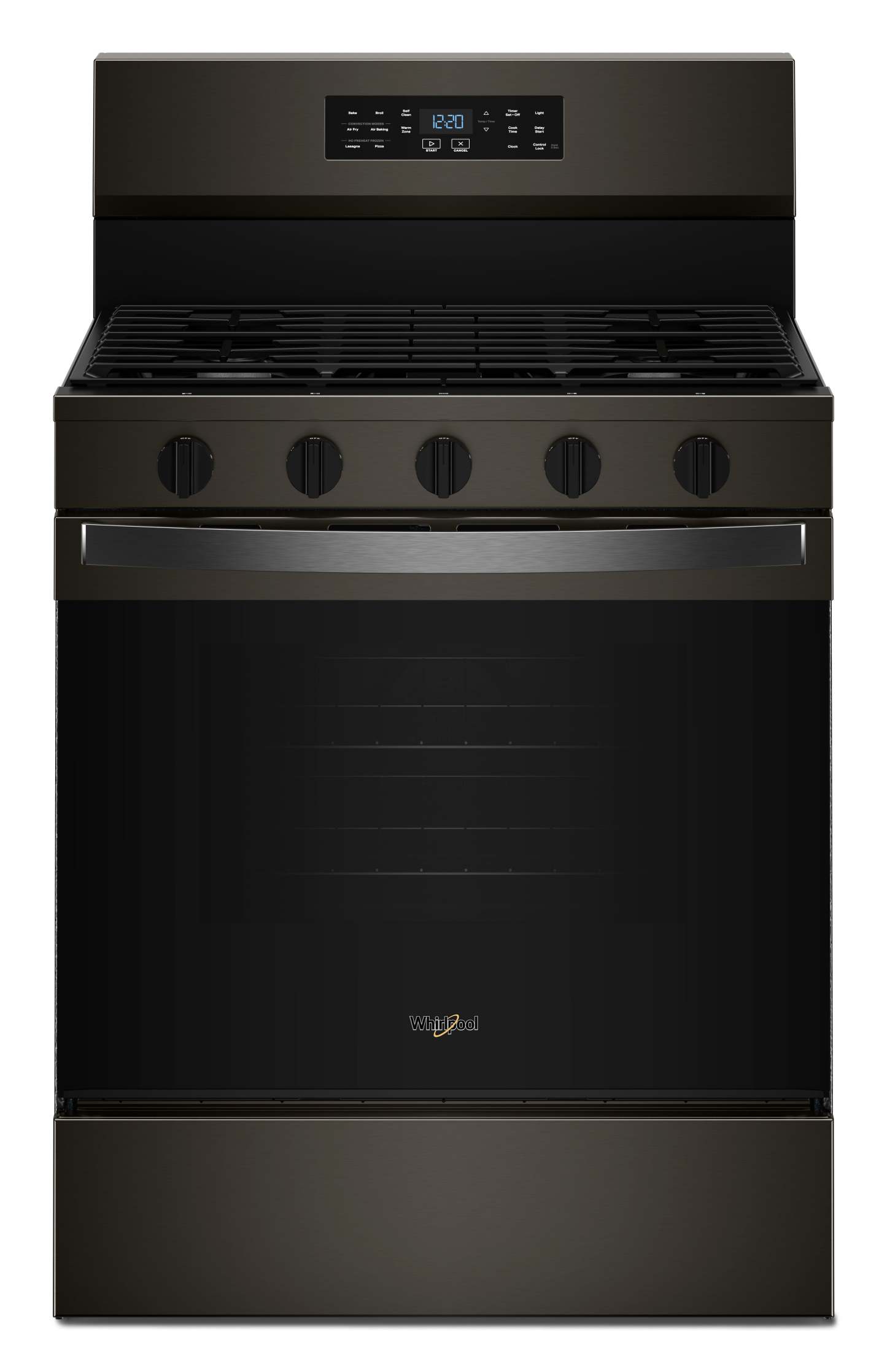 Cuisinière à gaz Whirlpool de 5,0 pi3 avec cuisson à air – noir sur acier inoxydable - WFGS5730SV