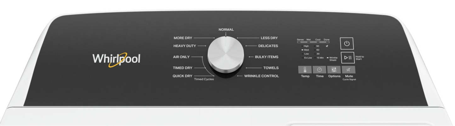 Laveuse à chargement par le haut de 5,3 pi3 avec robinet intégré et sécheuse à gaz de 7 pi3 de Whirlpool | WHTL520D
