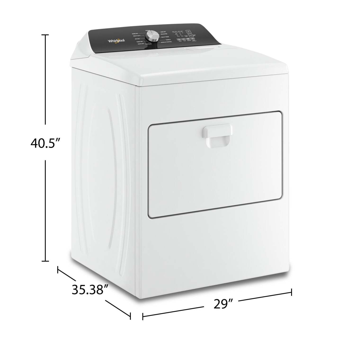 Whirlpool Sécheuse à gaz 7 pi³ - blanche - WGD5010LW