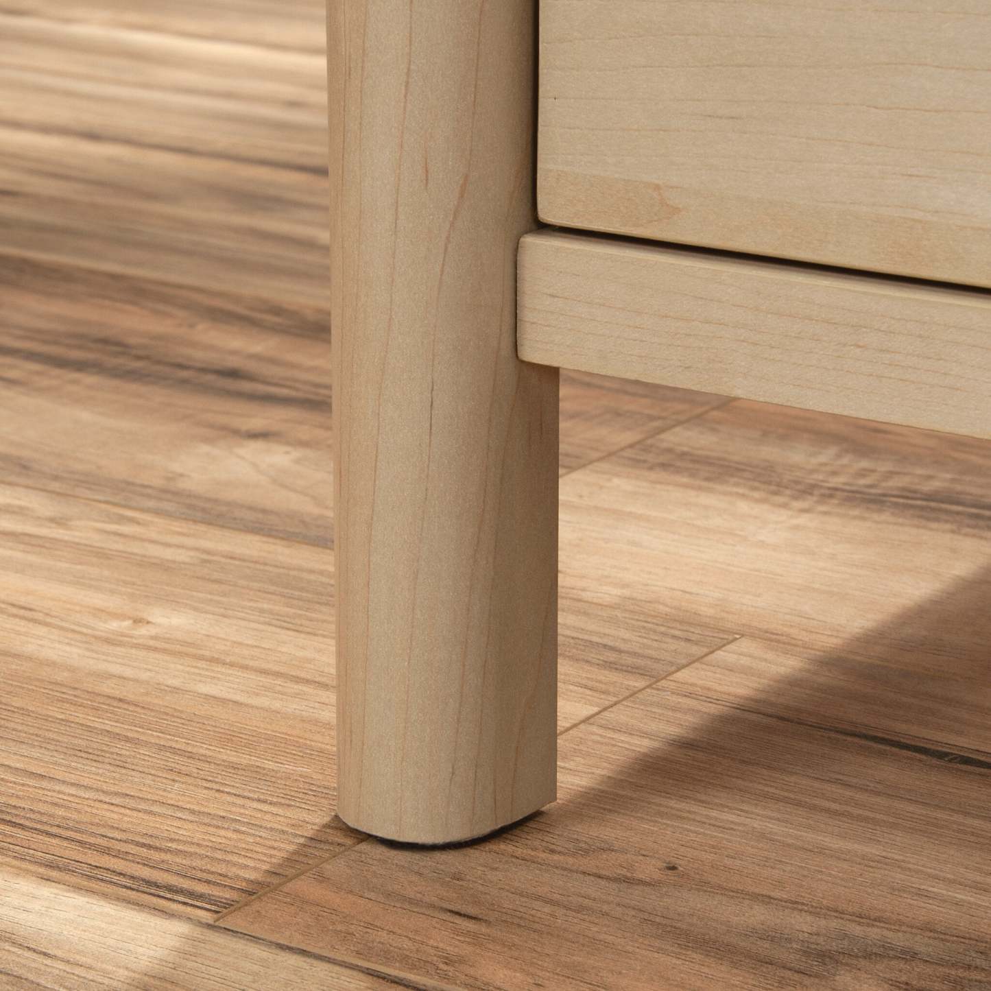 Bureau d'ordinateur Whitaker Point de 59,06 po de qualité commerciale à 3 tiroirs avec armoire - érable naturel