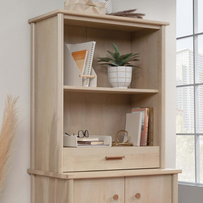 Whitaker Point 31.5 Library Hutch with Drawer - Natural Maple|Crédence de type bibliothèque Whitaker Point de 31,5 po avec tiroir - érable naturel