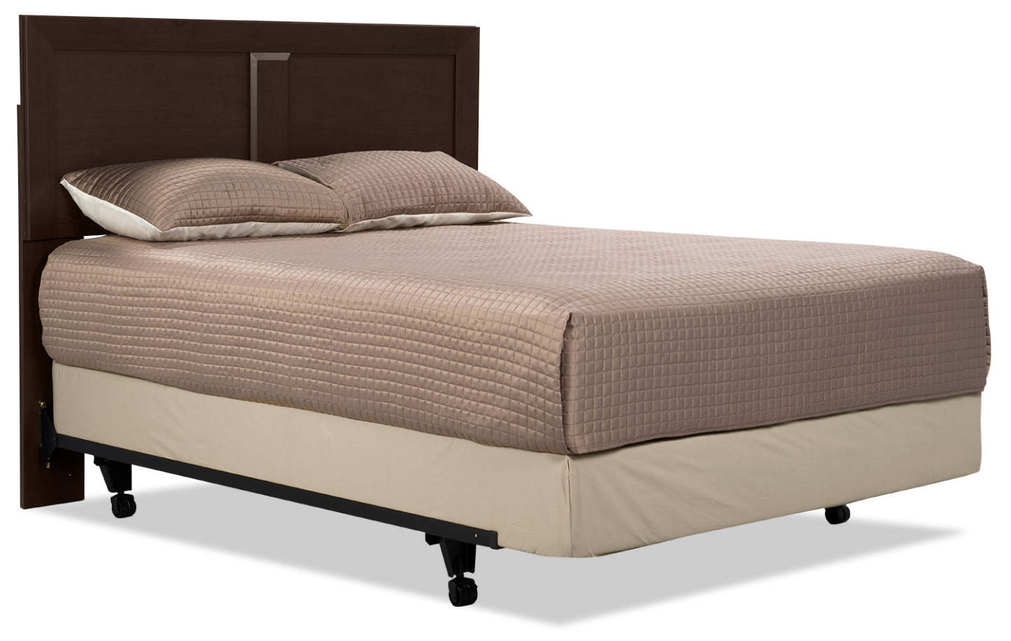 Tête de lit à panneau Yorkdale, fabriquée au Canada, brun - Grand lit | Tête de lit à panneau Yorkdale fabriquée au Canada, brune - format grand lit