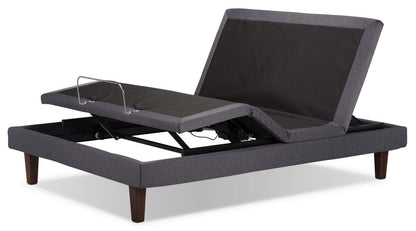 TEMPUR-Flex® Matelas à plateau régulier Recover avec base ajustable Tuxedo|Matelas à plateau régulier Recover TEMPUR-Flex et base ajustable Reflexion Tuxedo pour grand lit