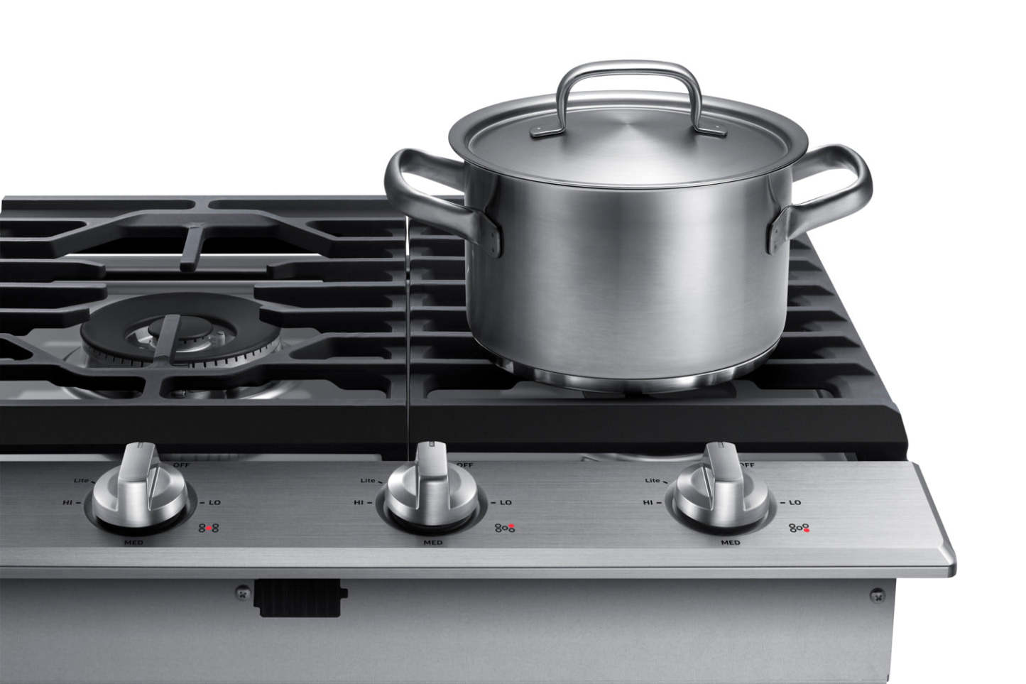 Surface de cuisson à gaz Samsung de 36 po avec brûleur double – NA36K6550TS