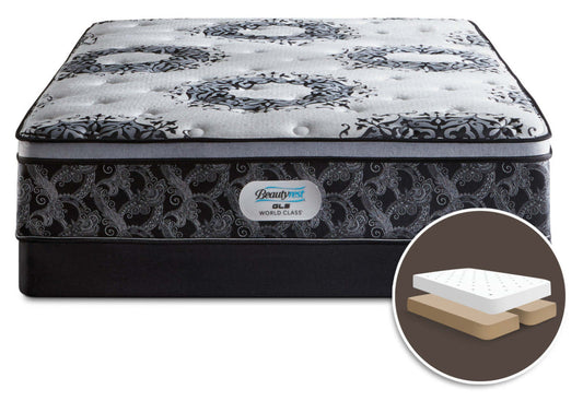 Beautyrest GL5 World Class Axis Euro-Top Firm Split Queen Mattress Set|Ensemble matelas ferme à Euro-plateau divisé GL5 World Class Axis de Beautyrest pour grand lit