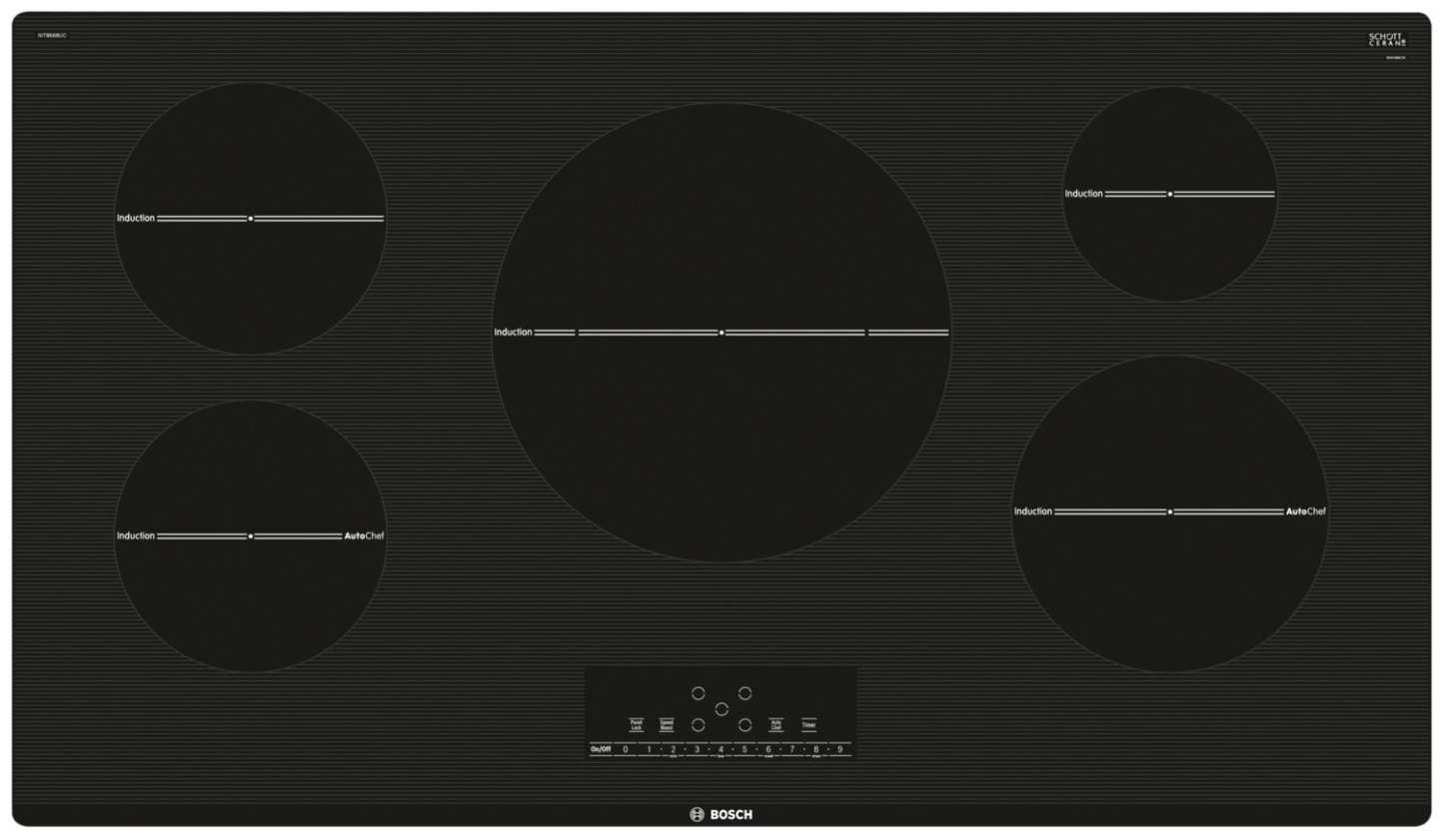 Bosch 800 Series 36 Induction Cooktop – NIT8668UC|Plaque de cuisson à induction Bosch de série 800 de 36 po – NIT8668UC