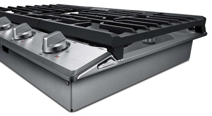 Surface de cuisson à gaz Samsung de 36 po avec brûleur double – NA36K6550TS